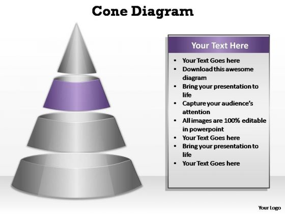 PowerPoint Template Growth Cone Diagram Ppt Slide Designs