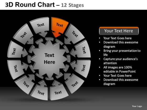 PowerPoint Template Growth Round Chart Ppt Theme PowerPoint Template Growth Round Chart Ppt Theme