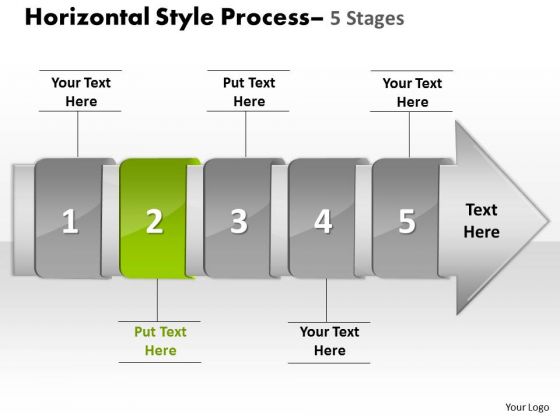 PowerPoint Template Horizontal Flow Course Charts Theme Of 5 Stage Diagram Image PowerPoint Template Horizontal Flow Course Charts Theme Of 5 Stage Diagram Image