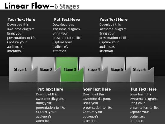 PowerPoint Template Illustration Of Six Sequential Steps Route Design PowerPoint Template Illustration Of Six Sequential Steps Route Design