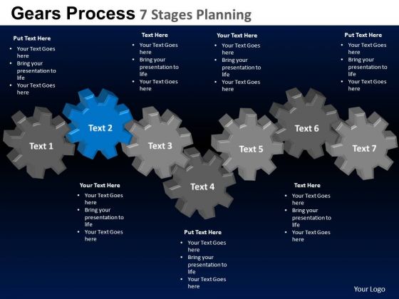 PowerPoint Template Leadership Gears Process Ppt Layout