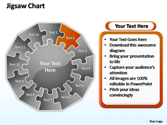 PowerPoint Template Leadership Jigsaw Ppt Process