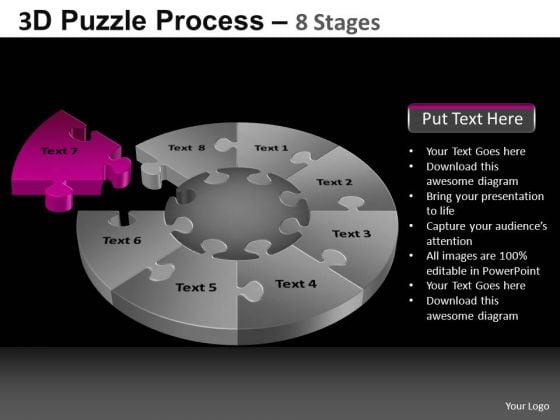 PowerPoint Template Leadership Pie Chart Puzzle Process Ppt Layouts PowerPoint Template Leadership Pie Chart Puzzle Process Ppt Layouts