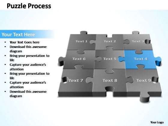 PowerPoint Template Marketing 3d Puzzle Process Ppt Slide PowerPoint Template Marketing 3d Puzzle Process Ppt Slide