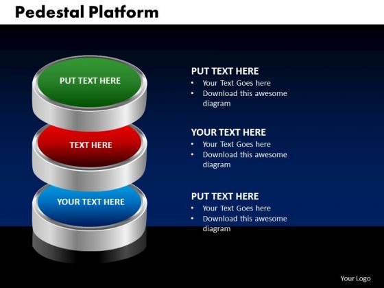 powerpoint template pedestal platform