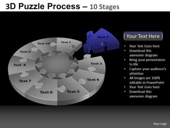 PowerPoint Template Success Pie Chart Puzzle Process Ppt Theme PowerPoint Template Success Pie Chart Puzzle Process Ppt Theme