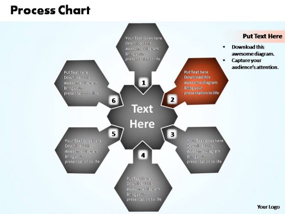PowerPoint Template Teamwork Business Process Chart Ppt Process