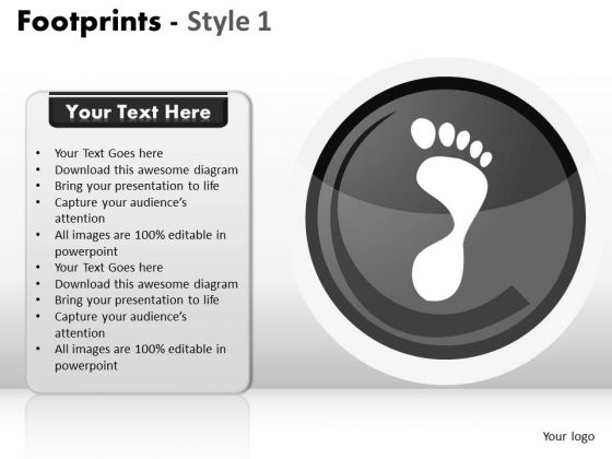 PowerPoint Template Teamwork Footprints Ppt Design
