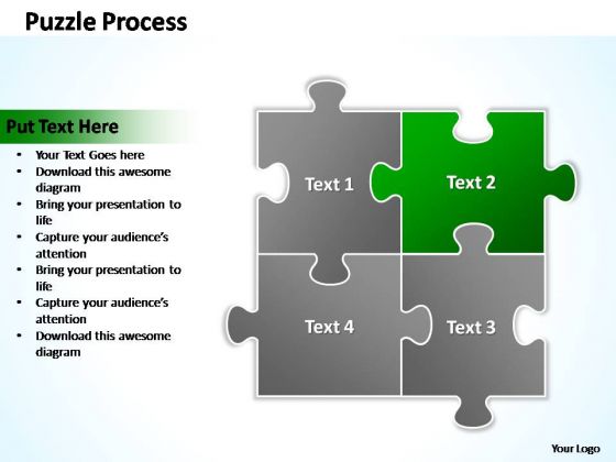 PowerPoint Templates Business Puzzle Process 2 X 2 Ppt Designs