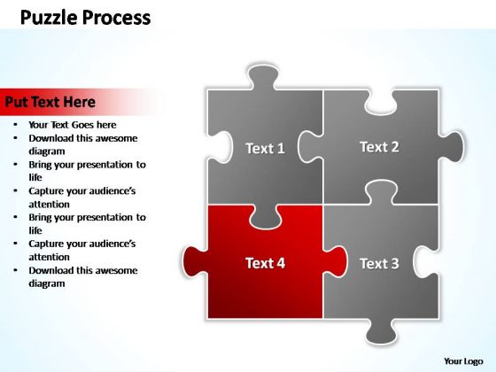 PowerPoint Templates Business Puzzle Process 2 X 2 Ppt Presentation