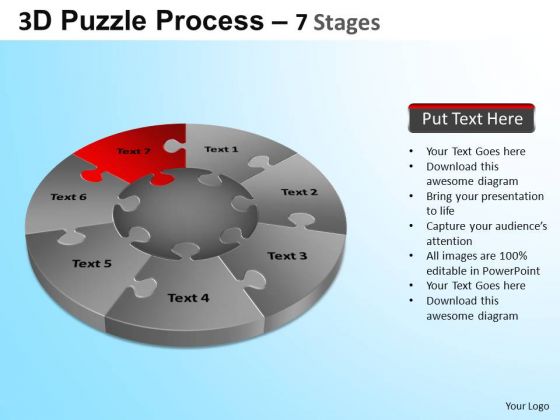 PowerPoint Templates Business Success Puzzle Segment Pie Chart Ppt Themes