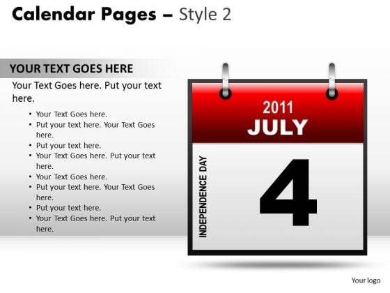 PowerPoint Templates Calendar 4 July Strategy Ppt Slide Designs PowerPoint Templates Calendar 4 July Strategy Ppt Slide Designs
