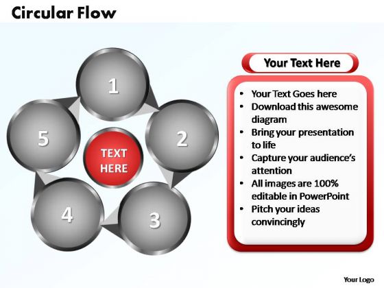 PowerPoint Templates Circular Flow Chart Ppt Layouts
