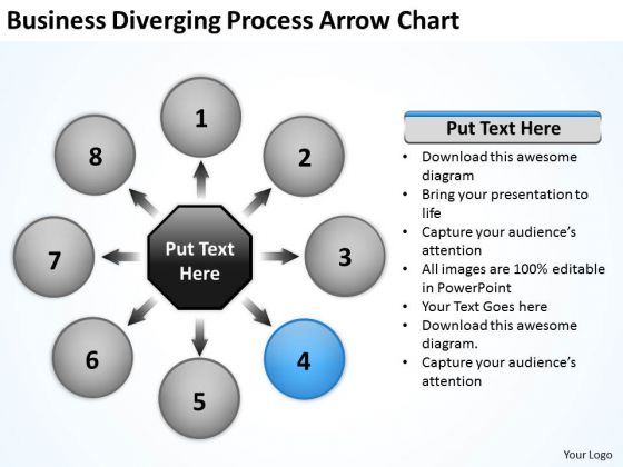 PowerPoint Templates Diverging Process Arrow Chart Target Network PowerPoint Templates Diverging Process Arrow Chart Target Network