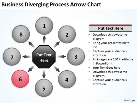 PowerPoint Templates Diverging Process Arrows Chart Target Network PowerPoint Templates Diverging Process Arrows Chart Target Network