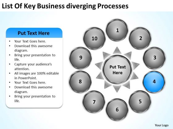 PowerPoint Templates Download Diverging Processes Circular Flow Diagram PowerPoint Templates Download Diverging Processes Circular Flow Diagram