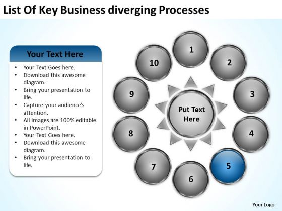 PowerPoint Templates Download Diverging Processes Cycle Circular Flow Diagram PowerPoint Templates Download Diverging Processes Cycle Circular Flow Diagram