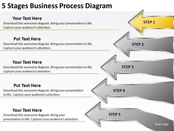 PowerPoint Templates Download Process Diagram Food Truck Business Plan