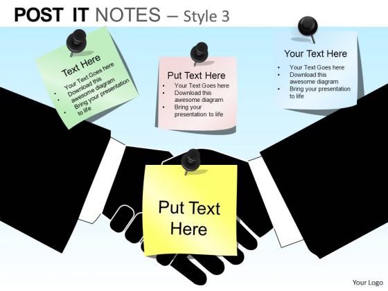 PowerPoint Templates Executive Handshake Post It Notes Ppt Slides PowerPoint Templates Executive Handshake Post It Notes Ppt Slides
