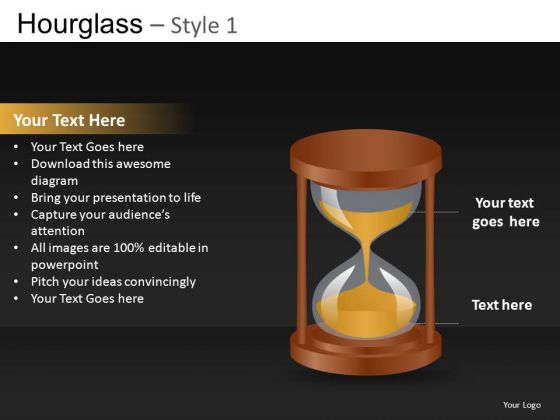 PowerPoint Templates Hourglass Diagrams