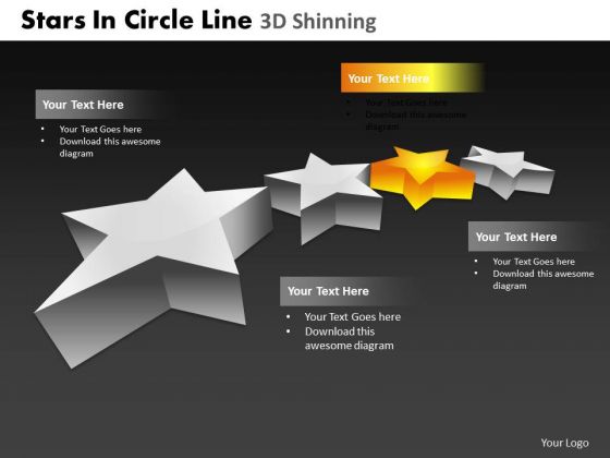 PowerPoint Templates Process Stars In Circle Ppt Layouts