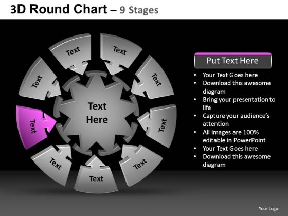 PowerPoint Theme Diagram Round Chart Ppt Design