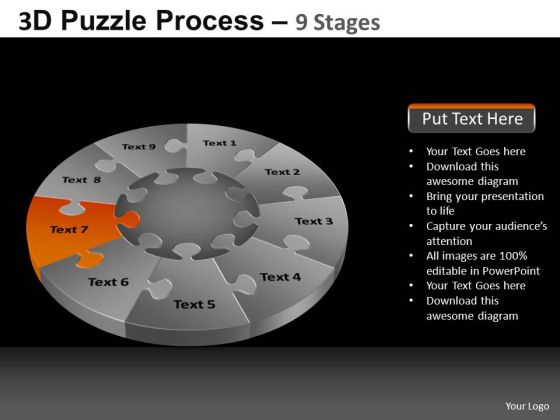 PowerPoint Theme Growth Pie Chart Puzzle Process Ppt Slide PowerPoint Theme Growth Pie Chart Puzzle Process Ppt Slide