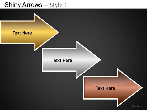 PowerPoint Themes Business Strategy Shiny Arrows Ppt Templates