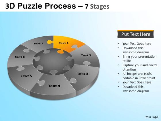 PowerPoint Themes Chart Jigsaw Pie Chart Ppt Template PowerPoint Themes Chart Jigsaw Pie Chart Ppt Template