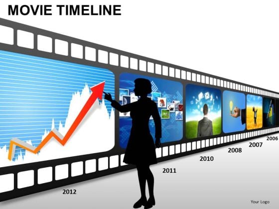 PowerPoint Themes Download Movie Timeline Ppt Themes