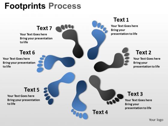 PowerPoint Themes Graphic Footprints Process Ppt Slide PowerPoint Themes Graphic Footprints Process Ppt Slide
