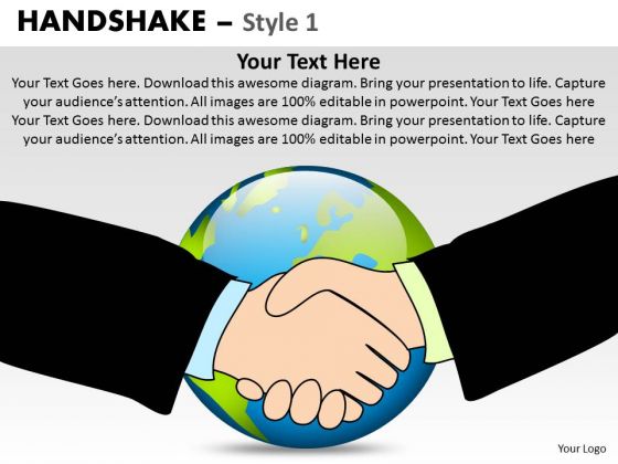 PowerPoint Themes Leadership Handshake Ppt Templates