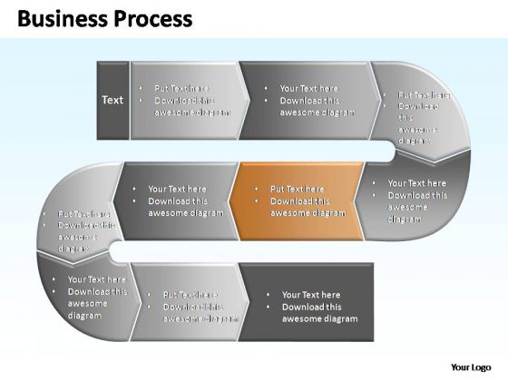 PowerPoint Themes Marketing Complex Business Process Ppt Template