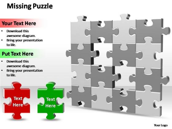 PowerPoint Themes Process 2 Missing Puzzle Pieces Ppt Slide PowerPoint Themes Process 2 Missing Puzzle Pieces Ppt Slide