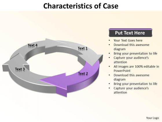 Ppt 4 Characteristics Of Case PowerPoint Certificate Word Templates