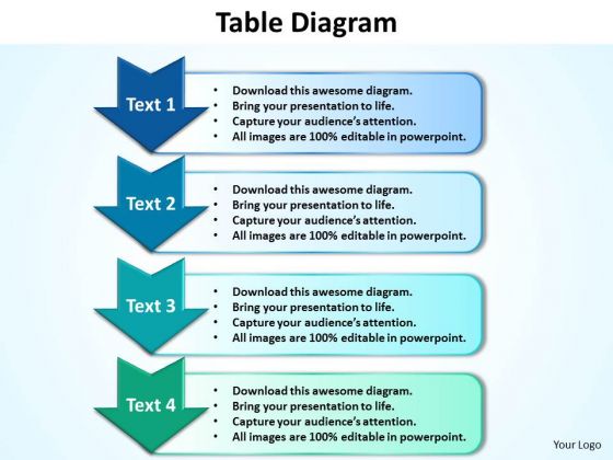 Ppt 4 Step Table Network Diagram PowerPoint Template Editable Templates Ppt 4 Step Table Network Diagram PowerPoint Template Editable Templates