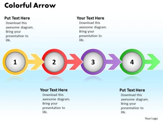 ppt arrow and powerpoint presentation circular process 4 state ppt arrows templates
