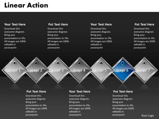 Ppt Blue Diamond Linear Action 7 Phase Diagram PowerPoint Templates Ppt Blue Diamond Linear Action 7 Phase Diagram PowerPoint Templates