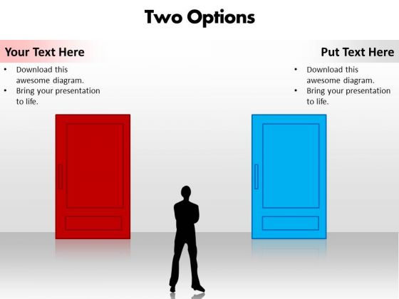 Ppt Choosing Between 2 Options Editable PowerPoint Templates