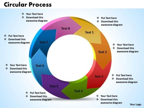 Ppt Circular PowerPoint Menu Template Process Cycle Diagram Free Templates