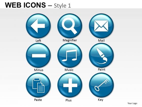 Ppt Clipart Graphics Email Music Button Slides