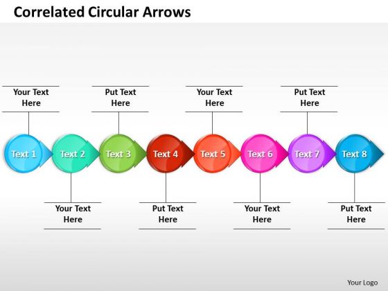 Ppt Correlated Circular Arrows PowerPoint Templates Horizontal Line 8 Stages Ppt Correlated Circular Arrows PowerPoint Templates Horizontal Line 8 Stages