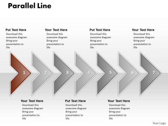 Ppt Correlated PowerPoint Graphics Arrows Parallel Line 7 Stage Templates Ppt Correlated PowerPoint Graphics Arrows Parallel Line 7 Stage Templates