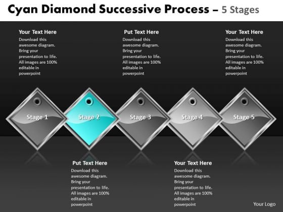 Ppt Cyan Diamond Sequential Process 5 Stages Business PowerPoint Templates Ppt Cyan Diamond Sequential Process 5 Stages Business PowerPoint Templates