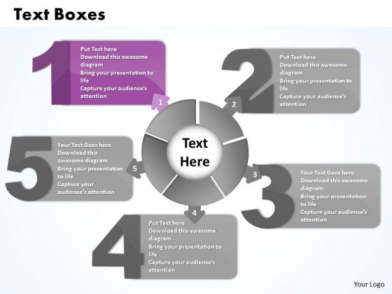 Ppt Five Text Align Boxes PowerPoint 2010 Connected With Circle Templates Ppt Five Text Align Boxes PowerPoint 2010 Connected With Circle Templates