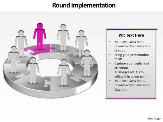 Ppt Group Of People Pie Charts Person Standing Pink Piece PowerPoint Templates