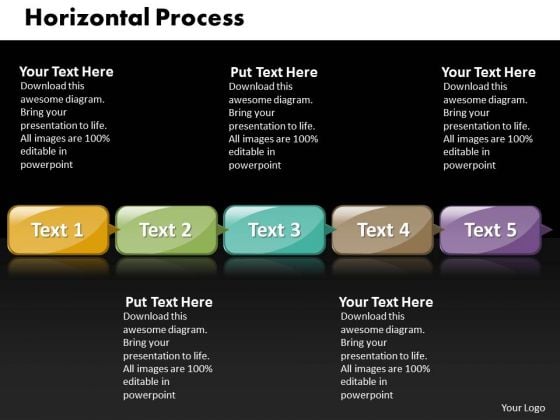 Ppt Horizontal Military Style PowerPoint Templates 5 Phase Diagram