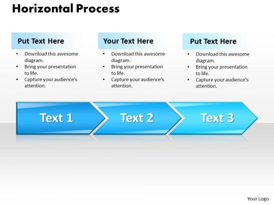 Ppt Horizontal Style 3 Stages 1 PowerPoint Templates