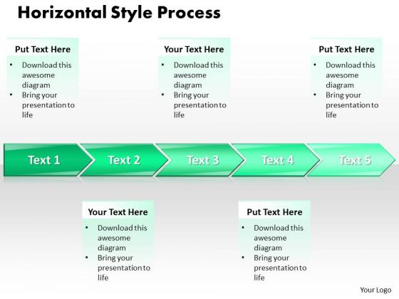 Ppt Horizontal Style 5 Stages 1 PowerPoint Templates