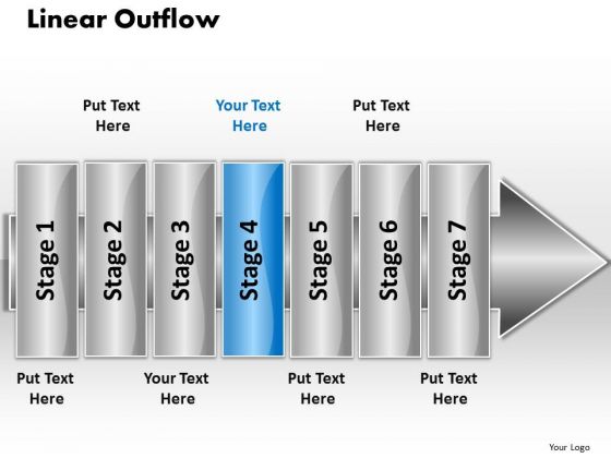 Ppt Linear Outflow 7 Power Point Stage PowerPoint Templates